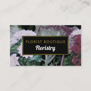 Antique Blommigt Design Visitkort