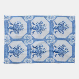 Antique Blue Birds Delft Blommigt Kitchen Towels Kökshandduk