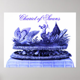 ANTIQUE BLUE CHARIOT OF SVANAR AND MUFFINSS POSTER