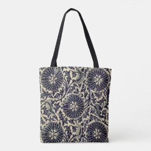 Antique Blue China Mönster Tote Bag Tygkasse