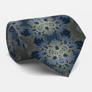 Antique Blue Daisy Blommigt Slips