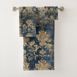 Antique Blue, Damask Pattern