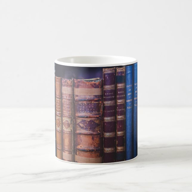 Antique bok Bindings Bokar Kaffemugg (Center)