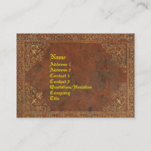 Antique Bok look Visitkort