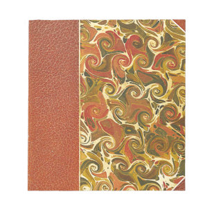 Antique Bok, Ornate Swirl Scrapbook Papper Anteckningsblock