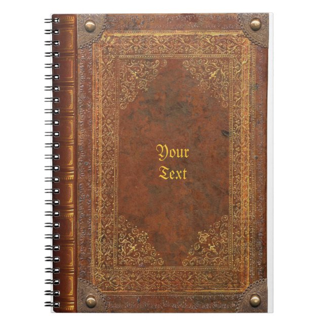 Antique Bok utseende Anteckningsbok (Framsidan)