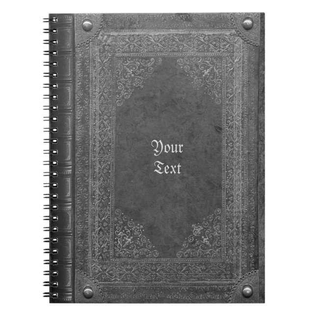 Antique Bok-utseende - bärbar dator Anteckningsbok (Framsidan)