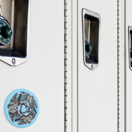 Antique Bookplate Three Hawks William de Morgan Magnet