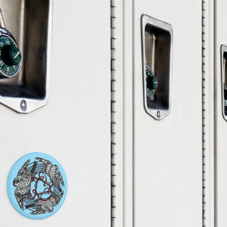 Antique Bookplate Three Hawks William de Morgan Magnet