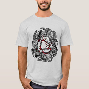 Antique Bookplate Three Hawks William de Morgan T Shirt