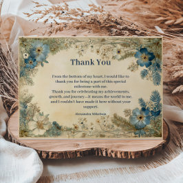 Antique Botanical Art Nouveau Sweet Sixteen Tack Kort