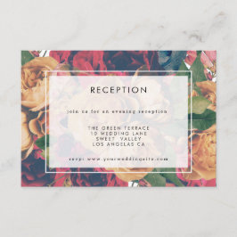 Antique Botanical Boho bröllopsmottagning Tilläggskort