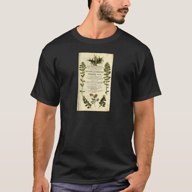 Antique Botany-bokskylt Tee (Framsida)
