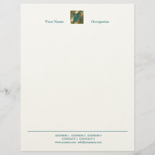 Antique Brev L - Letterhead Brevhuvud