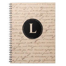 Antique Brev Monogram Writer's Old Calligraphy