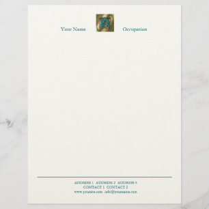 Antique Brev N - Letterhead Brevhuvud