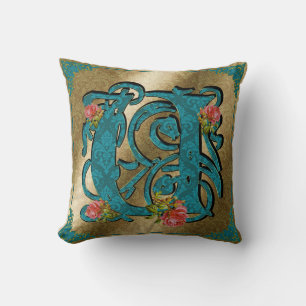 Antique Brev U - Pillow Kudde