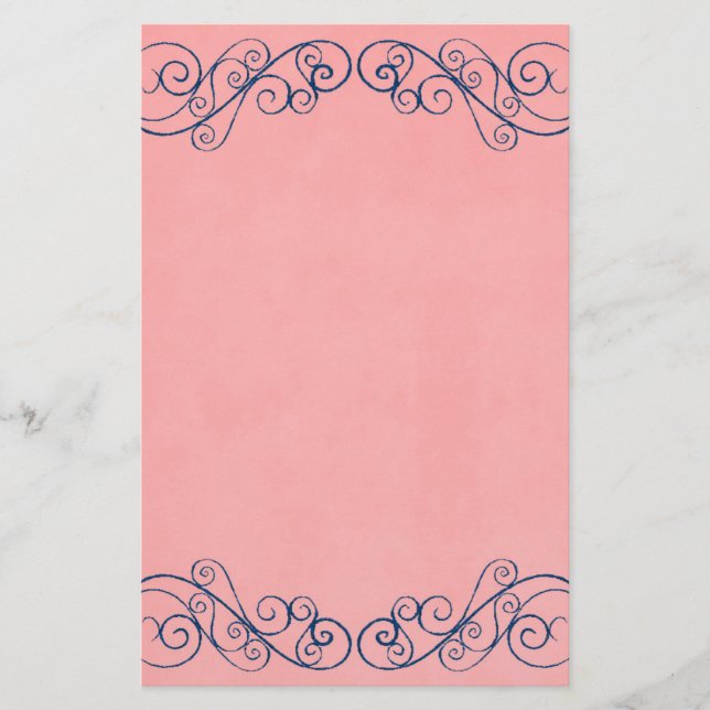 Antique Bröllop Brevpapper (Framsida)
