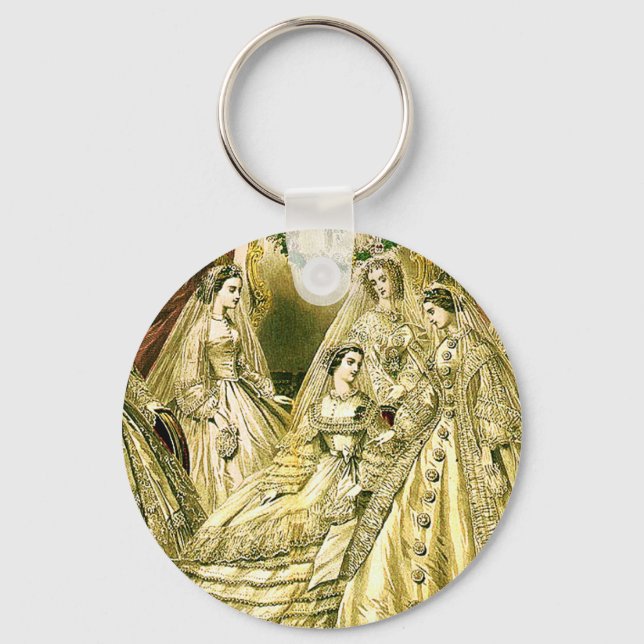 Antique Bröllop Möhippa Nyckelring (Framsida)