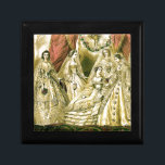 Antique Bröllop Möhippa Smyckeskrin<br><div class="desc">Denna vackra illustration av antika brider kommer från en illustration som skapades 1861.</div>