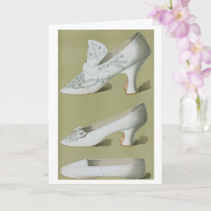 Antique Bröllop Shoes - Vintage Design Kort