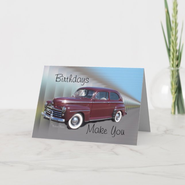 Antique BurgCar Kort (Framsida)