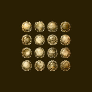 Antique Buttons Scrapbook Embellishishishishishati