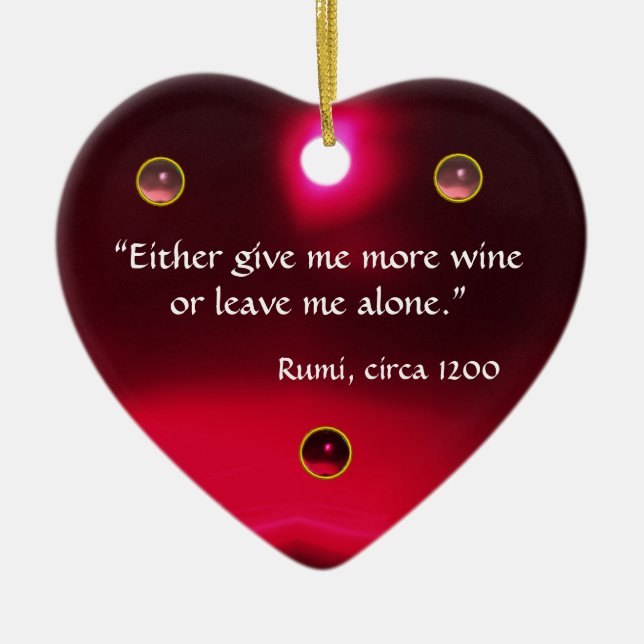 ANTIQUE CAMEO, DAM MED VIN-KVOTER AV DRUVOR JULGRANSPRYDNAD KERAMIK (Framsidan)