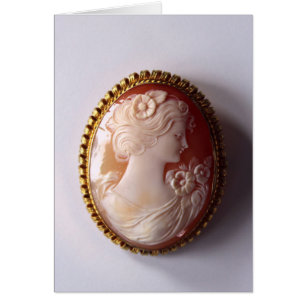 Antique Cameo Hälsningskort