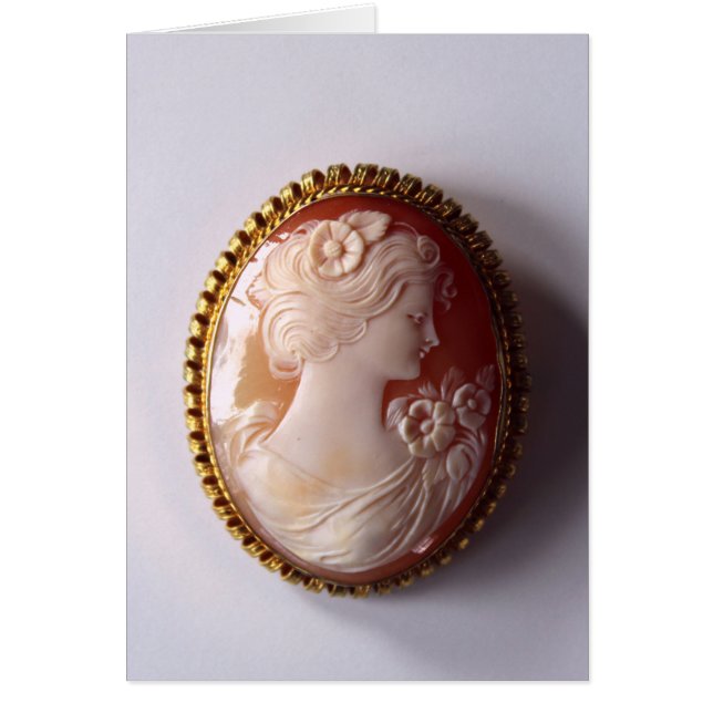 Antique Cameo Hälsningskort (Framsidan)