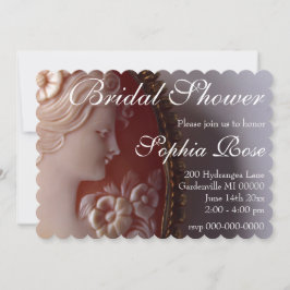 Antique Cameo Inbjudningar