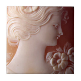 Antique Cameo Kakelplatta