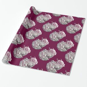 ANTIQUE CAMEO, MÅNE DAM KVÄLL MED UGGLA PRESENTPAPPER