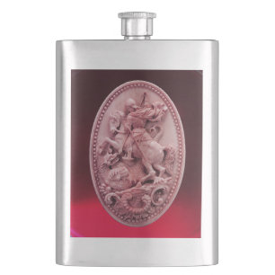 ANTIQUE CAMEO/SAINT GEORGE OCH DRAGON MONOGRAM FICKPLUNTA