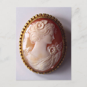 Antique Cameo Vykort