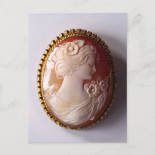 Antique Cameo Vykort