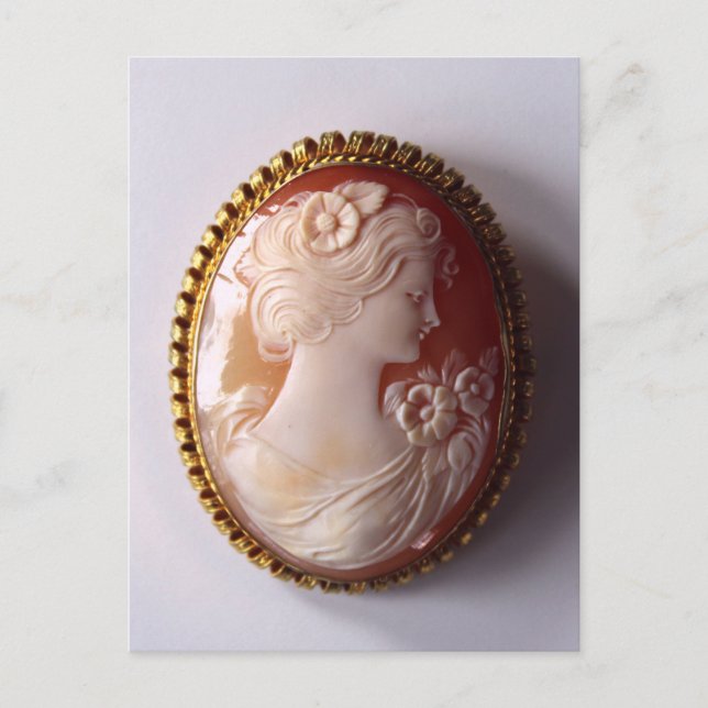 Antique Cameo Vykort (Framsida)