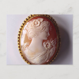Antique Cameo Vykort