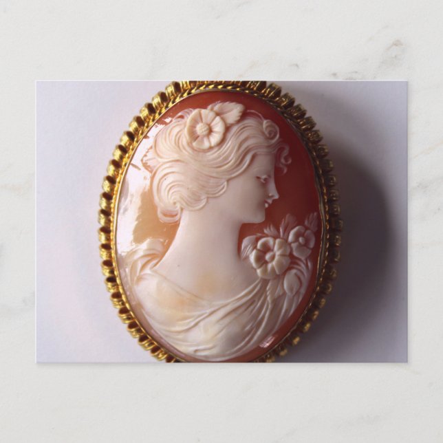 Antique Cameo Vykort (Framsida)