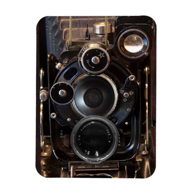 Antique Camera Photography Film Lens Magnet (Vertikal)