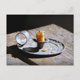 Antique Candlestick Holder Vykort