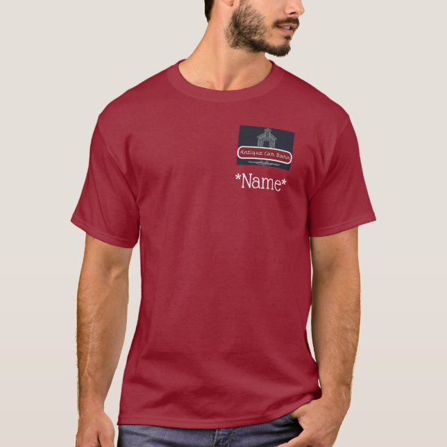 Antique Car Barn T Shirt - Back Logo (Framsida)