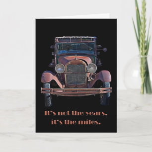 Antique Car Birthday Card Kort