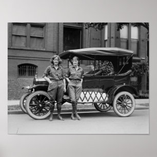 Antique Car Girls, 1920-talet Poster