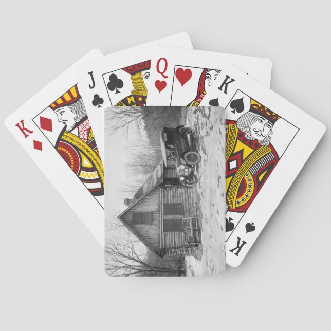 Antique Car i Sten Bäck Park, 1920-talet Casinokort (Baksidan)