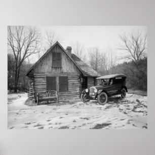 Antique Car i Sten Bäck Park, 1920-talet Poster
