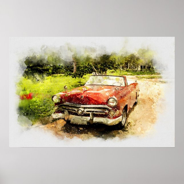 Antique Car Poster (Framsidan)
