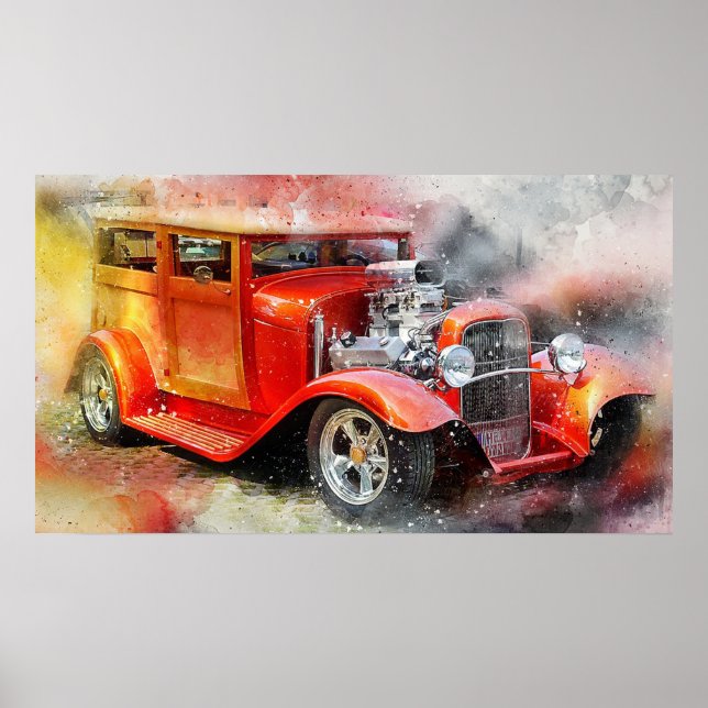 Antique Car Poster (Framsidan)