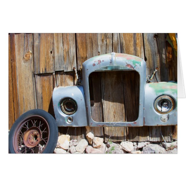 Antique Car Ram på Gamla Barn OBS Kort (Framsidan Horizontal)