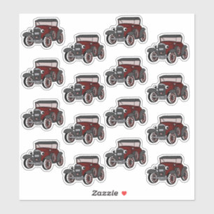 Antique Car Stickers Klistermärken